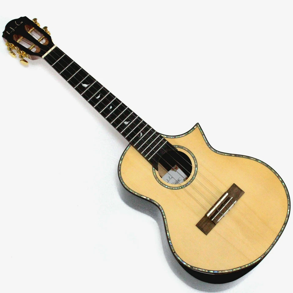 Ukelele tenor de gama alta todo sólido 26"" superior abeto macizo y trasero ukelele de palo de rosa Foto 2 de 4