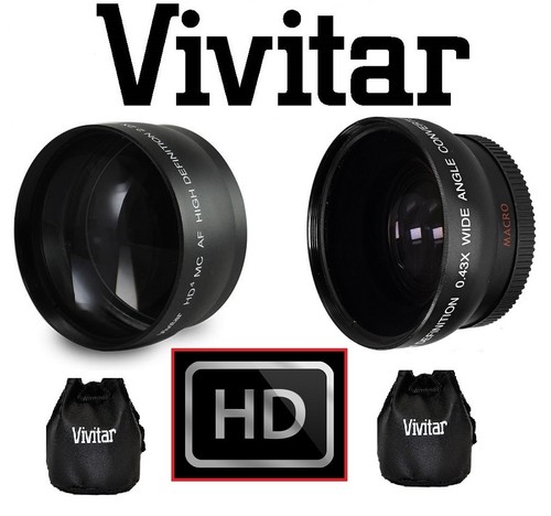 Hi Def 2-Pcs Telephoto & Wide Angle Lens Set For Olympus TG-1 TG-2 TG-3 TG-4 - Picture 7 of 7