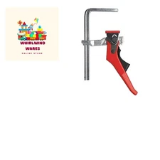 Alloy Steel Ratcheting Table Clamp 6 5/16" Capacity & 540 lb Force - Red/Silver