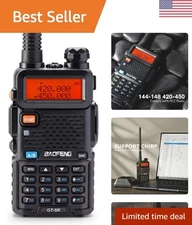 Compliant UV-5R Two Way Radio - 1800mAh, VOX, Chirp, 8 Mile Transmission