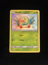 Carta Pokemon rara Rowlet SV2/SV94 Destino Nascosto Shiny Vault Holo quasi nuova