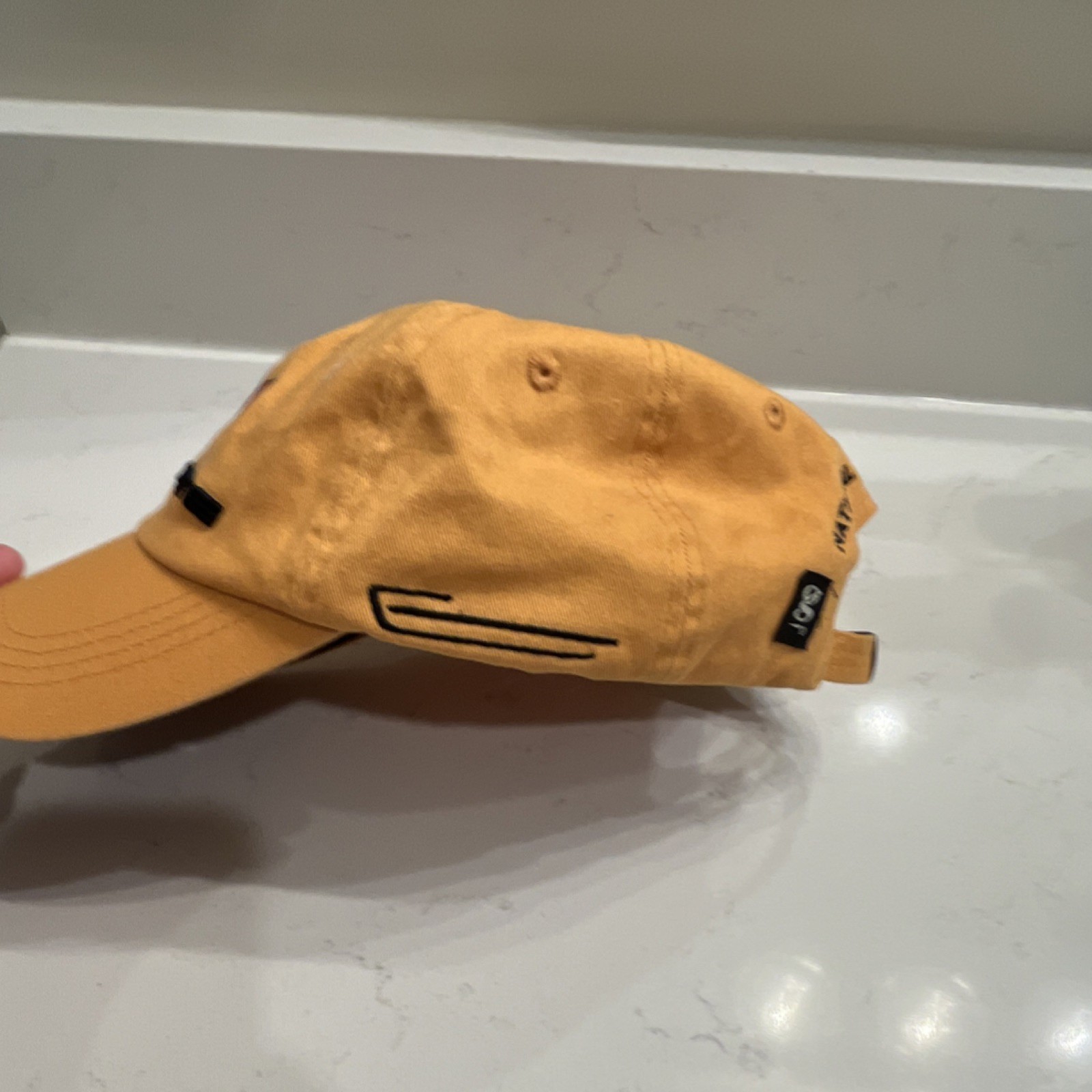 Corvette Yellow Adjustable Baseball Cap Men’s One… - image 2