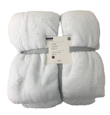 M&S Home The Cosy Edit Teddy Fleece Bedset White Super King New