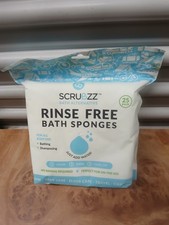 Scrubzz Disposable Rinse Free Bathing Wipes - 25 Pack All-in-1 Single Use Shower