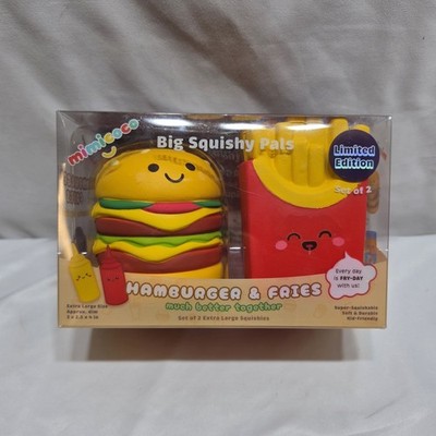 MimiCoco Big Squishy Pals Hamburger French Fries Limited Edition New