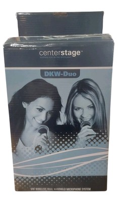 Nady DKW-Duo dual VHF Wireless System/New Open Box/2 Mics/Complete 
