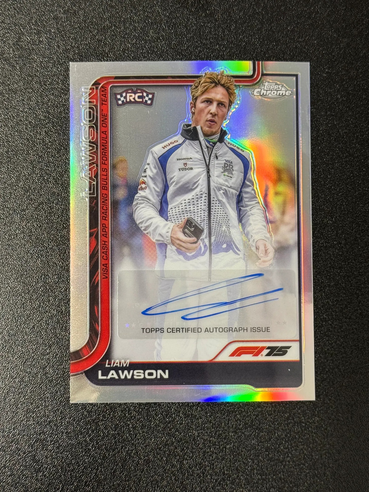 2025 Topps Chrome Formula 1 Liam Lawson #CAC-LAW Auto