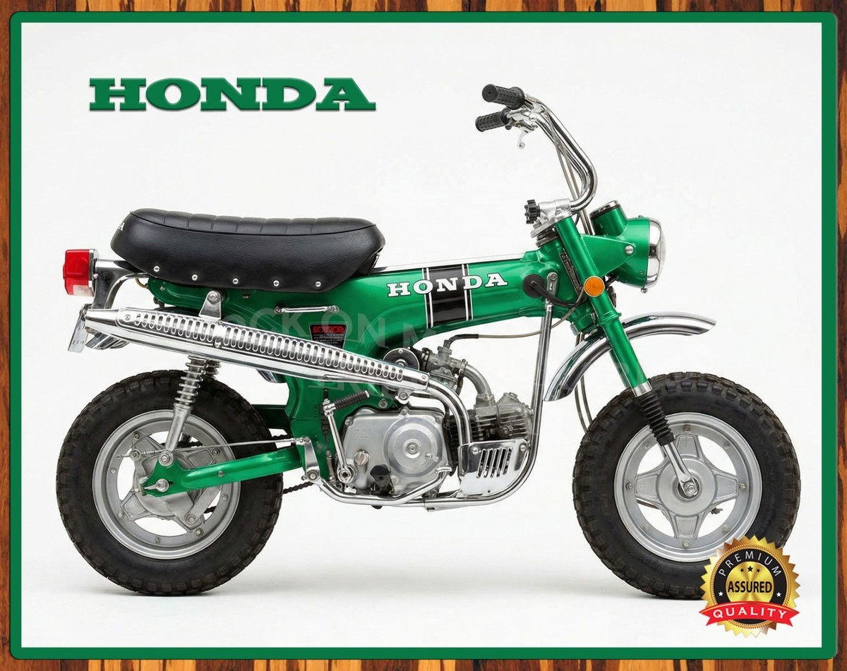 Honda CT70 – Candy Emerald Green (1970) - Premium Aluminum Metal