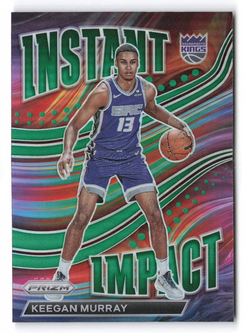 2022-23 Panini Prizm #4 Keegan Murray Instant Impact Prizms Green