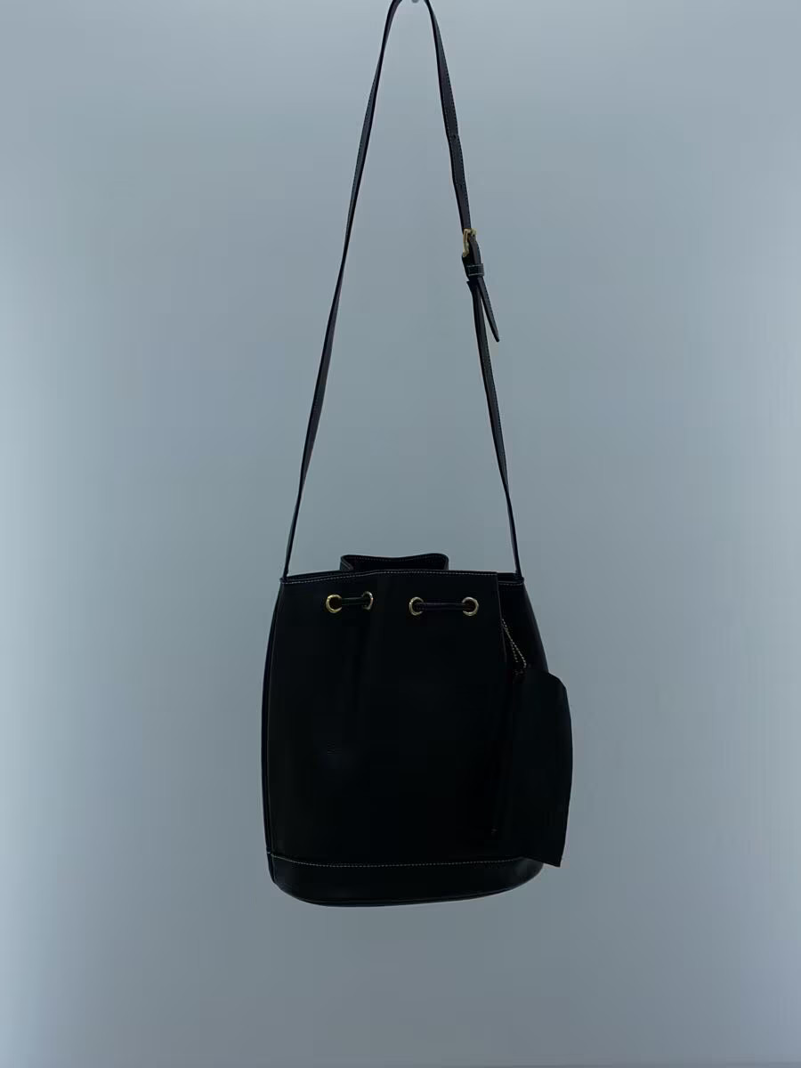 YVES SAINT LAURENT Borsa a tracolla con coulisse in pelle nera