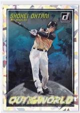 2018 Panini Donruss SHOHEI OHTANI #ow5 Out of World Crystals Ice ROOKIE CARD RC