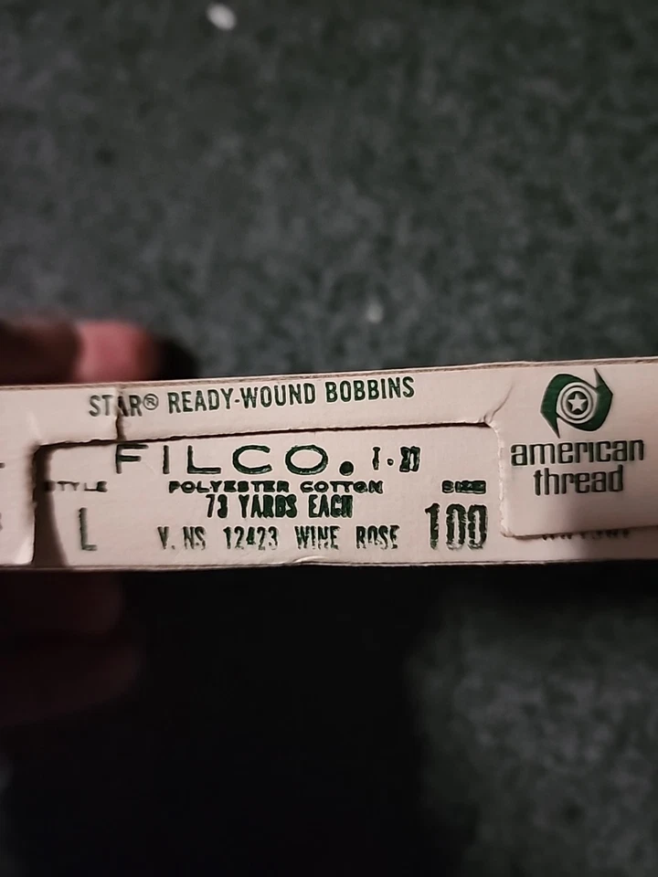 Vintage Bobbins 72 White Rose 12423 Filco Coats America 73 Yard Ea. - Image 2 of 4