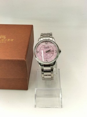Coach CA.13.7.14.0641 Women's Quartz Watch Silver Tone Small Size Box Included