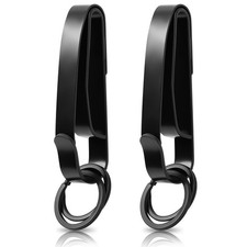 2 Pack Duty Belt Key Holder, Quick Release Key Ring Clip, for Police  Law