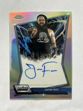 2026 Topps Chrome WWE Jacob Fatu Blue Brand Autograph Refractor 🔥🔥