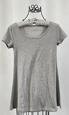 Vintage Flowy Dress  Girls Short Sleeve Tagless Gray