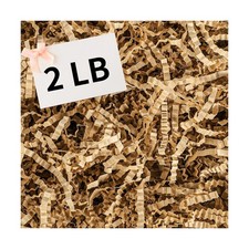 woric 2 LB Crinkle Cut Paper Shred Filler, Brown Crinkle Paper Basket Filler ...