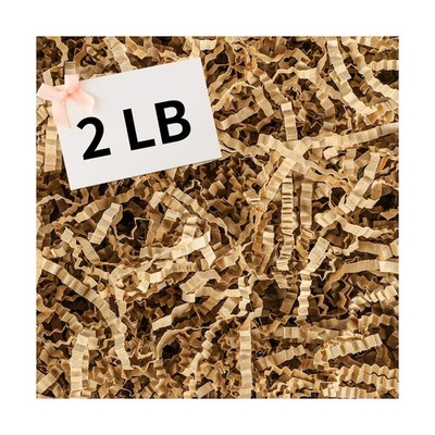 woric 2 LB Crinkle Cut Paper Shred Filler, Brown Crinkle Paper Basket Filler ...