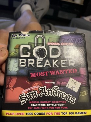 PS2 Code Breaker Most Wanted Special Edition GTA San Andreas 1000+ Codes