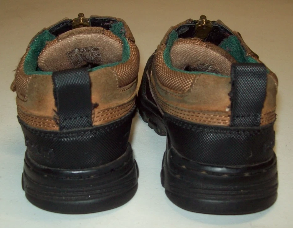 Zapatos Polo Ralph Lauren Niños Talla 10.5, Marrón/Negro, Usados (1956) Foto 3 de 4