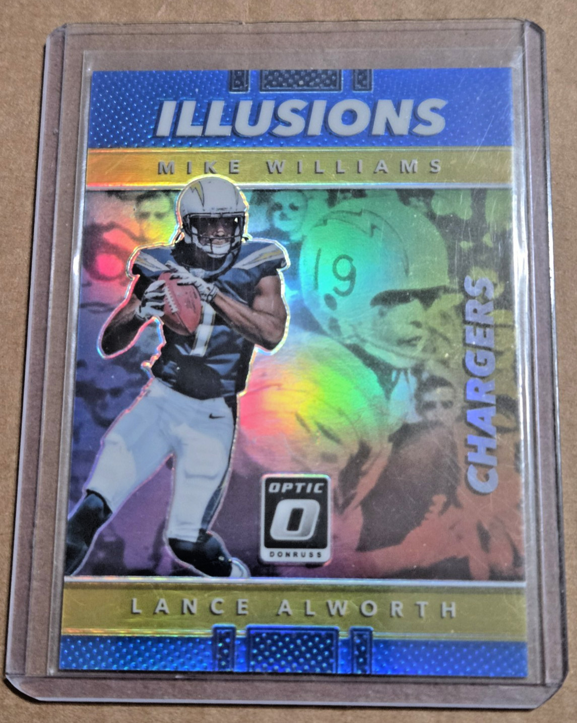 MIKE WILLIAMS/LANCE ALWORTH 2017 Donruss Optic Illusions Blue Prizm #148/149