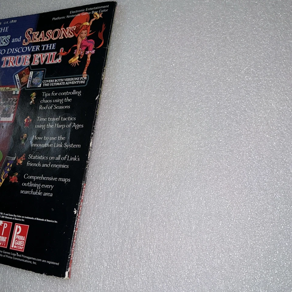 Legend of Zelda Oracle of Seasons and Oracle of Ages Prima Strategy Guide Gc - Image 3 of 4