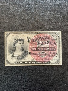 United States Fractional Currency 10c Note - Circulated, Ungraded
