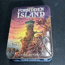 Gamewright Forbidden Island Adventure "If You Dare Game" metal tin complete