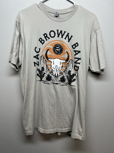 Zac Brown Band From The Fire Tour 2023 Concert T Shirt Adult Large Grey - Picture 1 of 5