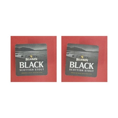 Belhaven Black Scottish Stout Brauerei Bierdeckel Bier