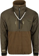 Drake Waterfowl Guardian Flex Fleece Eqwader 1/4 Zip Green Timber Large