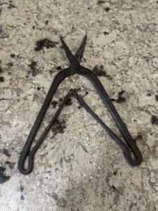 Antique Vintage Blacksmith Made Scissors 