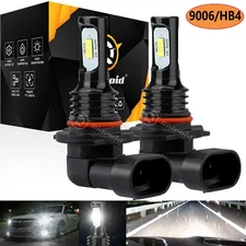 9006 LED Headlight Bulb Conversion Kit Low Beam White Super Bright 6500K