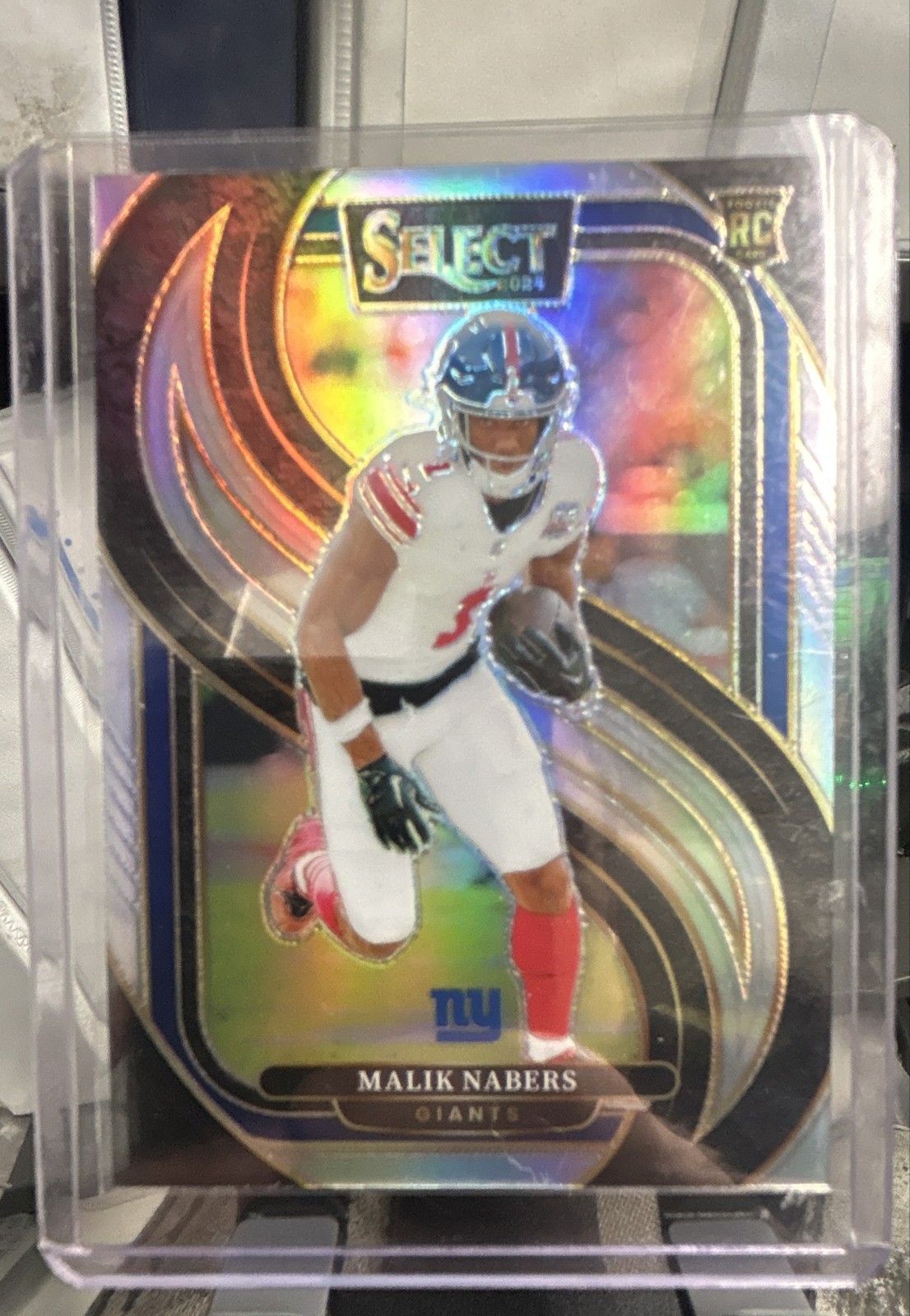 2024 Panini Select - Premier Level Malik Nabers #116 Silver Prizm (RC)
