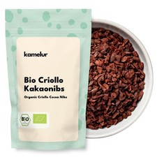 (44 EUR/kg) 1kg Kakaonibs BIO, Kakao Nibs roh, Kakaobruch aus Criollo Kakao