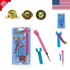 Ergonomic Pink Metal Hook for Advanced Loom Crafts - Complete Upgrade Kit