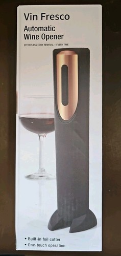 Apribottiglie Elettrico Vin Fresco con Base di Ricarica e Taglierina - Automatico NUOVO - Foto 1 di 5