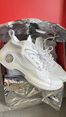 Li-Ning Men's White HOT Mid-Top Lace-Up Basketball Sneakers ABAS115-3 