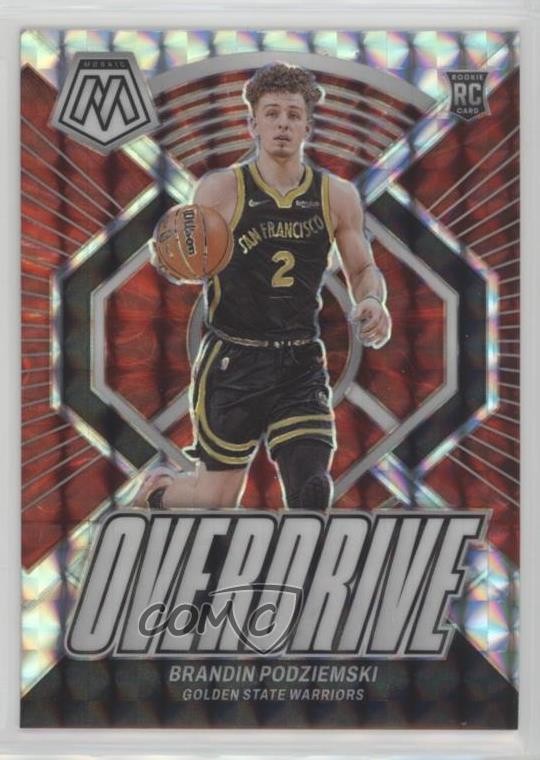 2023-24 Panini Mosaic Overdrive Brandin Podziemski #11 Rookie RC md3