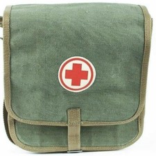 Genuine Poland army medic kit vintage paramedic first aid shoulder strap bag NEW