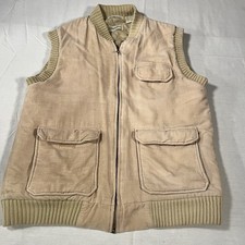 Vintage 80 s Corduroy Vest Medium Tan Grunge Gorpcore Hiking St John s Bay