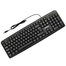 USB Wired Keyboard Full Size QWERTY For PC Laptop Jedel K11 Slim UK Layout