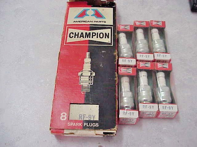 NEW Genuine Champion RF-9Y Spark Plugs Lot of 6 Spark Plugs