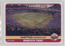 2009 O-Pee-Chee Team Checklist Minnesota Twins Hubert H Humphrey Metrodome 0au4