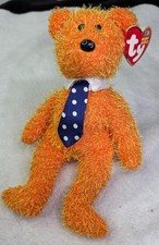 Ty Beanie Baby Pappa orange - MWMT Bear 2002 Fathers Day no odors CLEAN