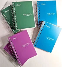 Five Star 2-Pack 5.5"x3.5" Notebook, 200 Perforated Sheets, College Ruled