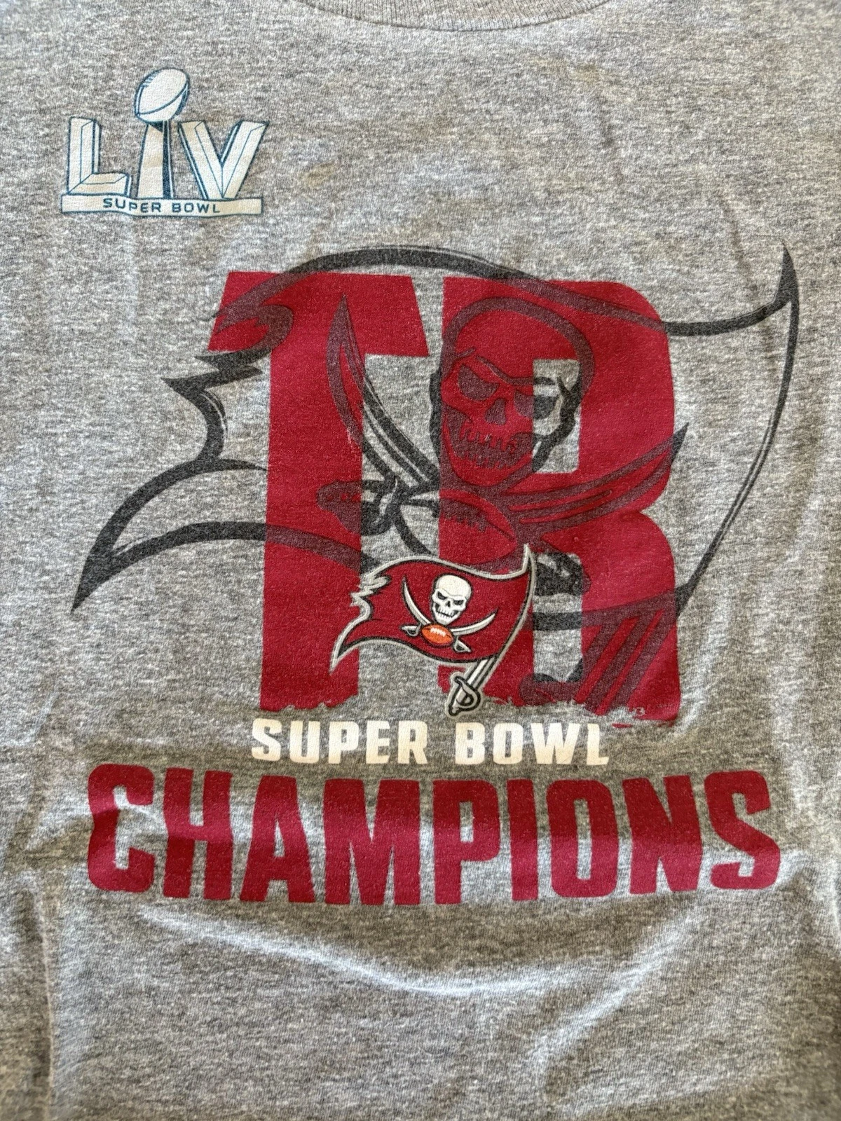 LOUIS VUITTON（LV） Lotto felpa con cappuccio maglietta Tampa Bay Buccaneers Championship Super Bowl LV Youth Large