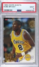 1996 NBA Hoops Los Angeles Lakers Team Sheet Singles Kobe Bryant PSA 9 MINT 9l4