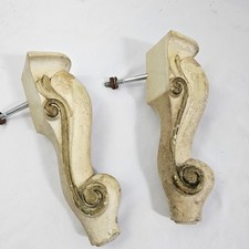 Vintage French Provincial Furniture Legs Nightstand End Table Cabriole Salvage