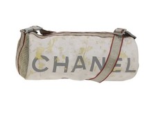 CHANEL Sports Shoulder Drum Bag Rubber Nylon ...